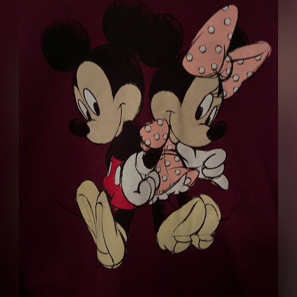 Disney Mickey & Minnie Hoodie Sweatshirt size 2X - Picture 2 of 9